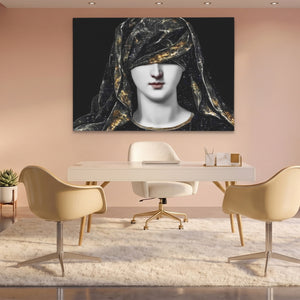 Draped Woman Mystique — Draped Woman Mystique Pink Office Land 216