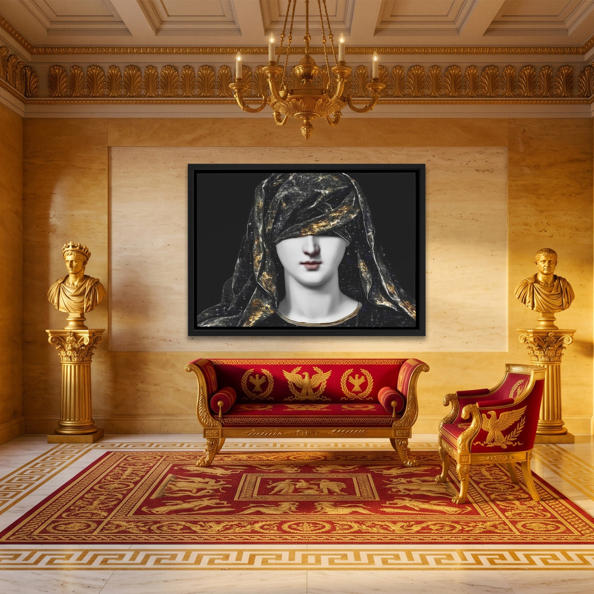 Draped Woman Mystique — Draped Woman Mystique Roman Gold Land 234