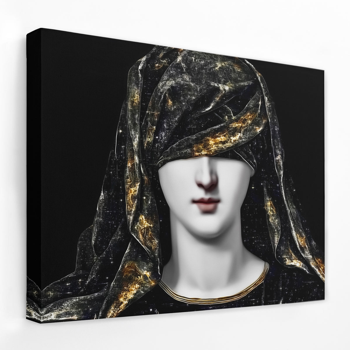 Draped Woman Mystique — Draped Woman Mystique Landscape   Side View   Mirror Wrap 144