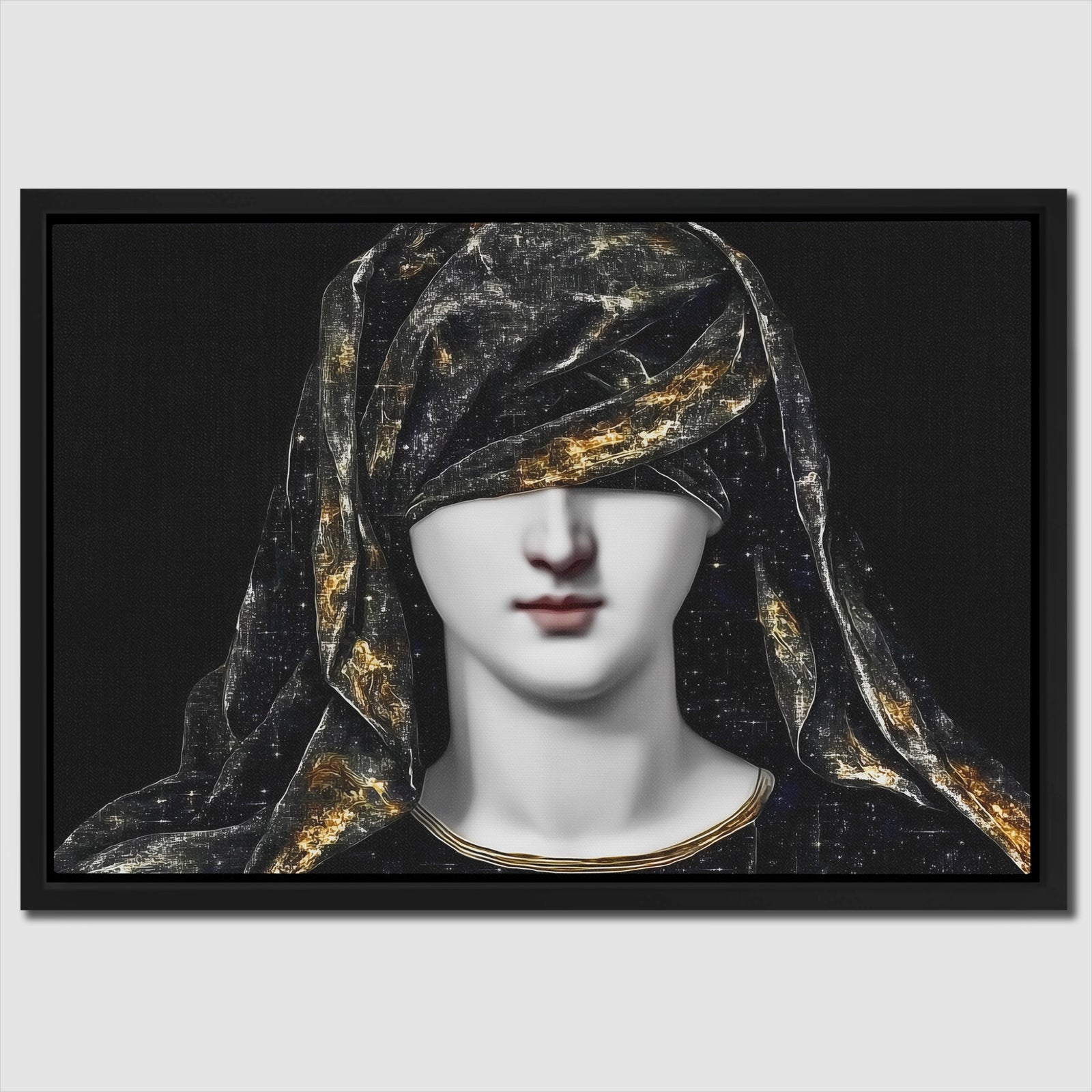 Draped Woman Mystique — Draped Woman Mystique Close Up Landscape 90
