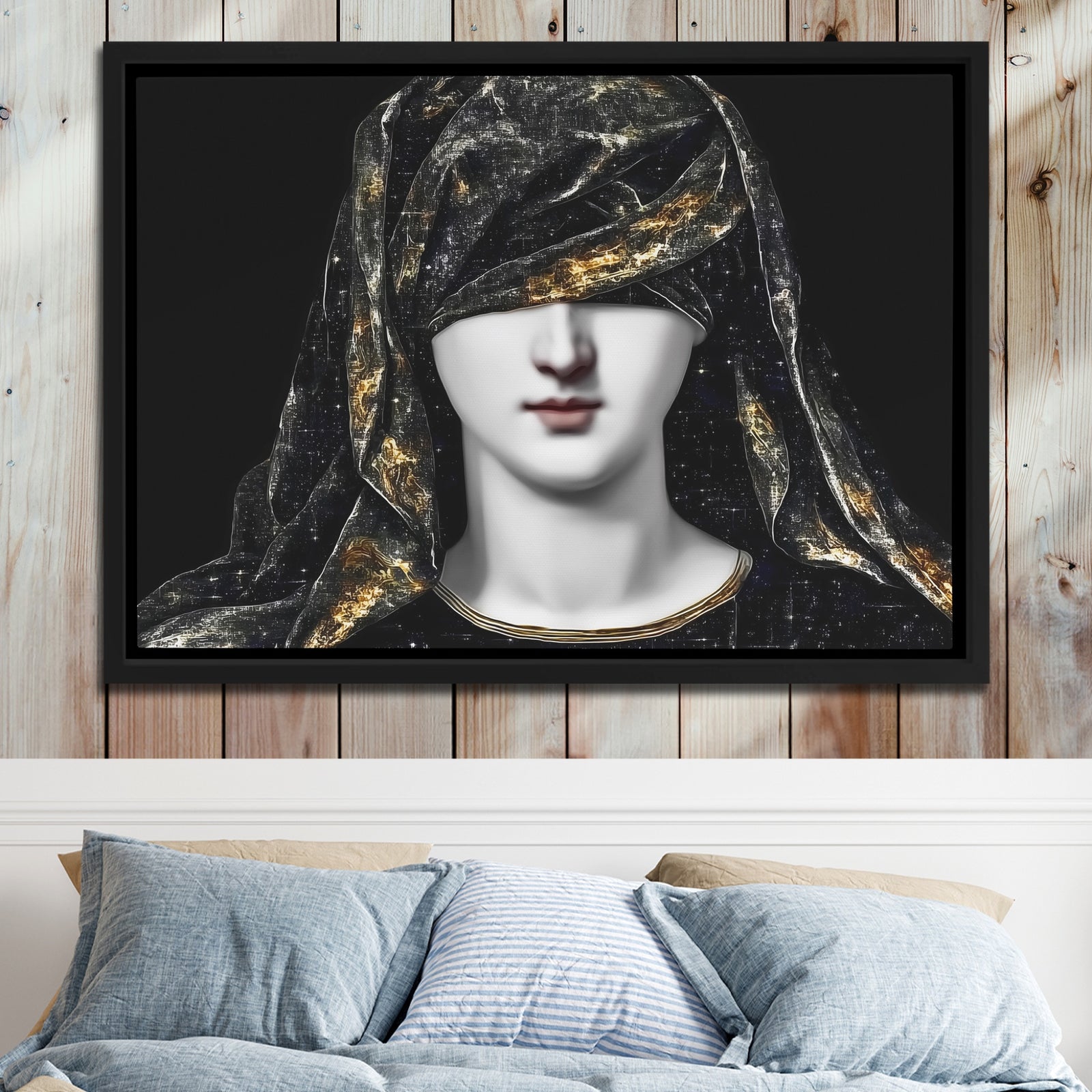 Draped Woman Mystique — Draped Woman Mystique Close Up Landscape 90