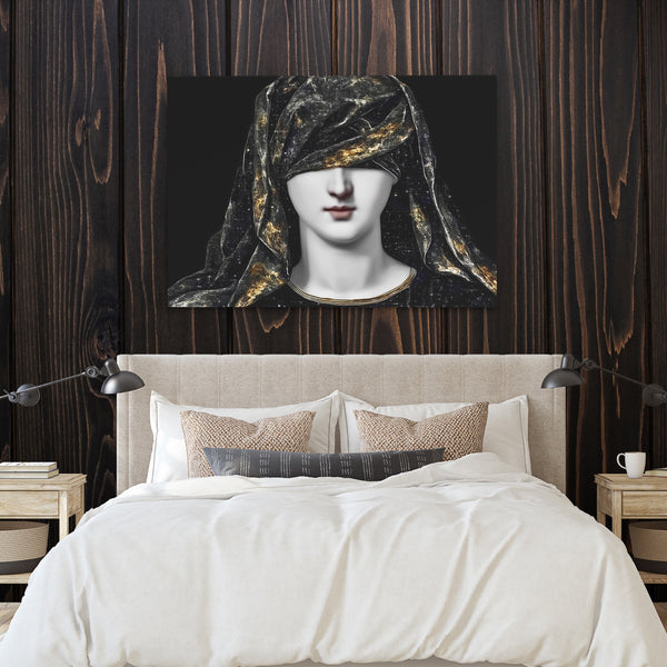 Draped Woman Mystique in a room
