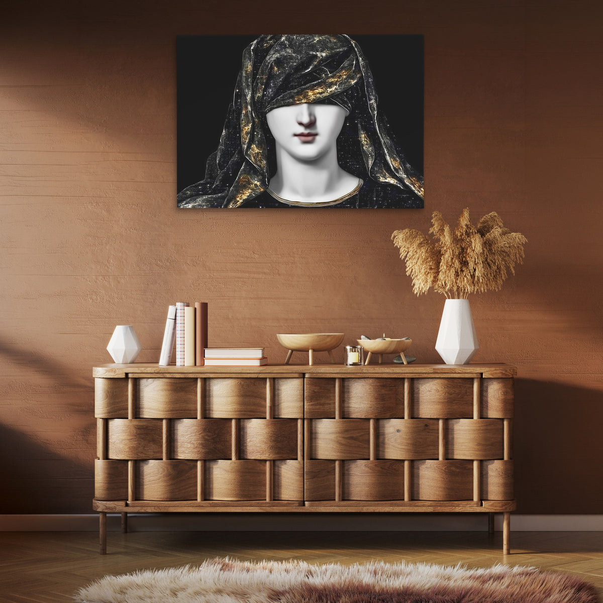 Draped Woman Mystique — Draped Woman Mystique Brown Room Clean 72