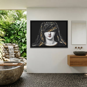 Draped Woman Mystique — Draped Woman Mystique Outdoor Bathroom Land 180