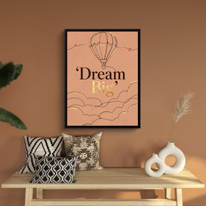 Dream Big Celestial-2 — dream big celestial 2 sq bench wall 1port framed black