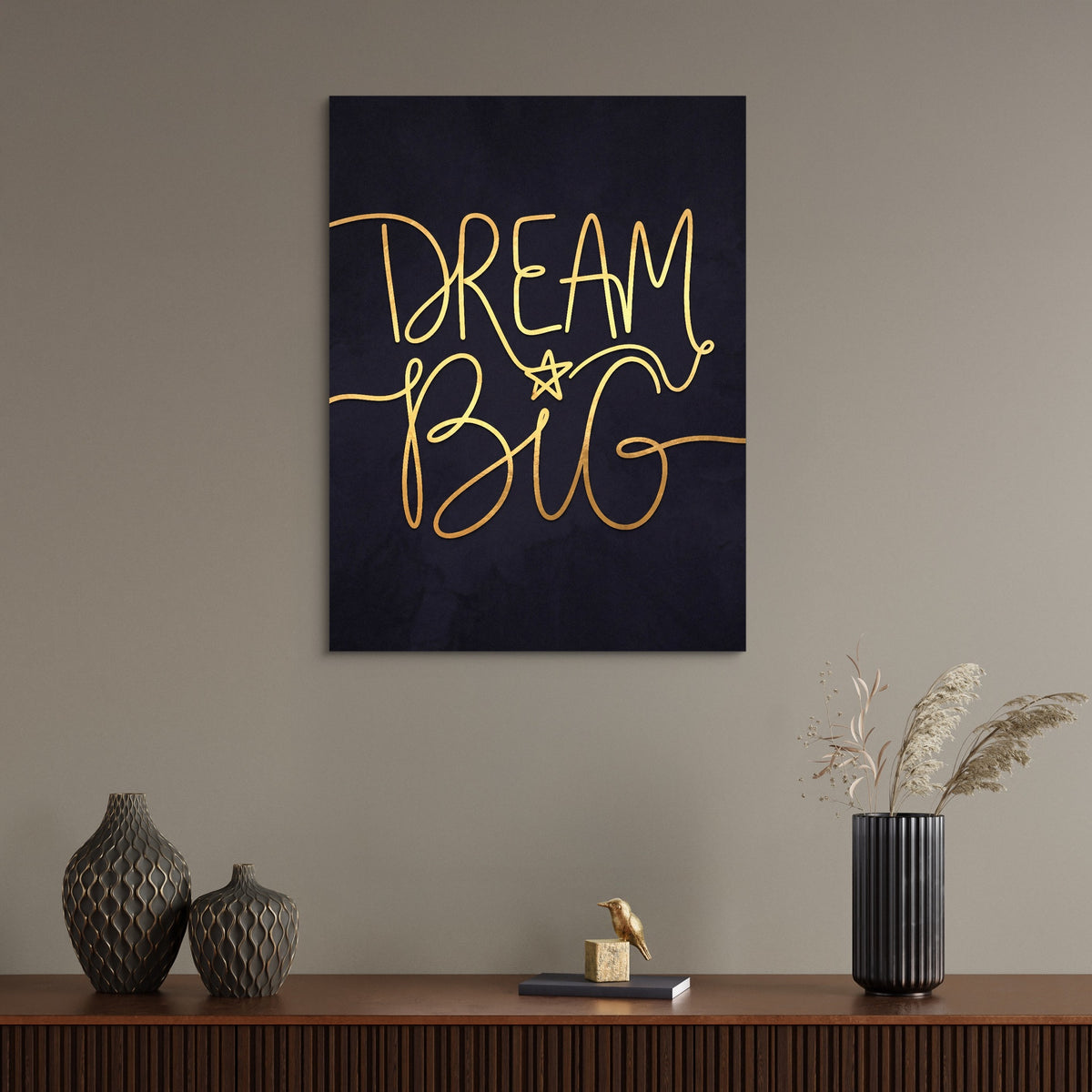 Dream Big — dream big sq wall desk bird 1port flush print