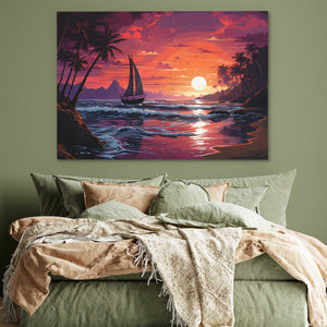 Dream Wave Sunset - Luxury Wall Art