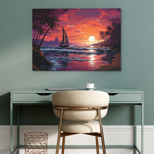 Dream Wave Sunset - Luxury Wall Art