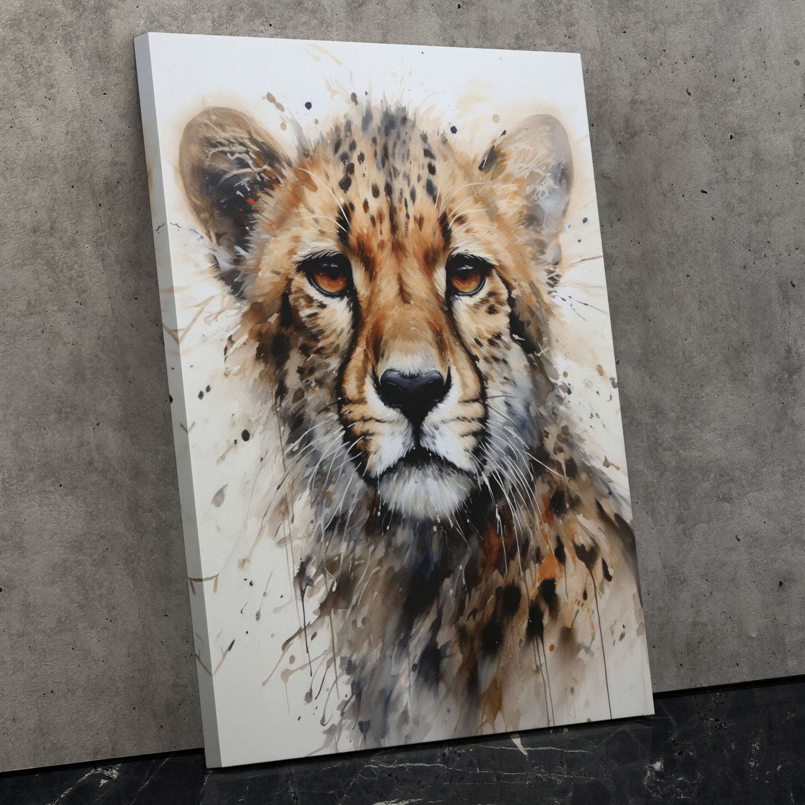 Dreaming Cheetah - Africa Canvas Wall Art