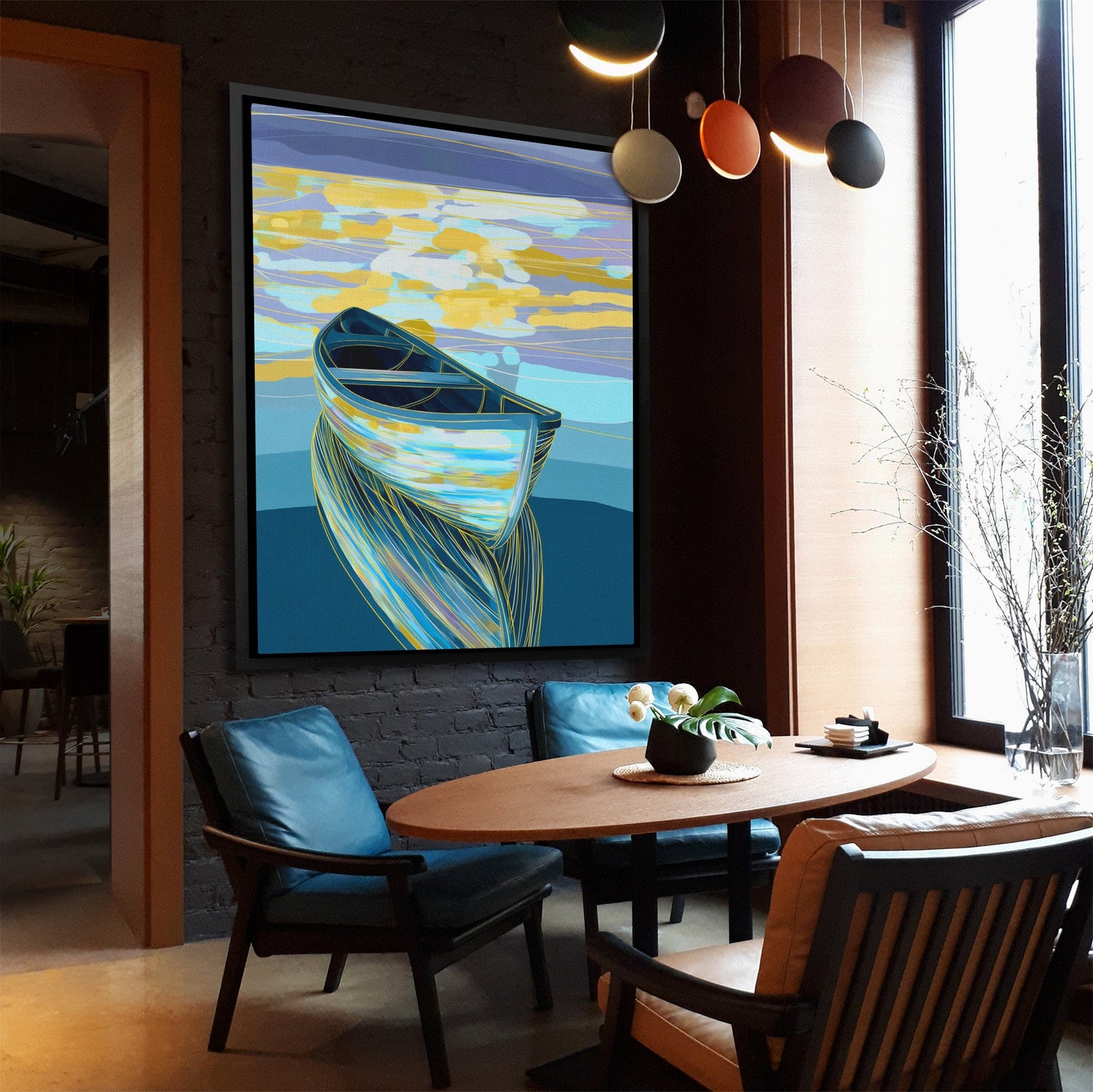 Drifting Dawn Vessel - Luxury Wall Art