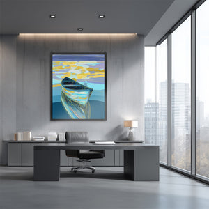 Drifting Dawn Vessel - Luxury Wall Art