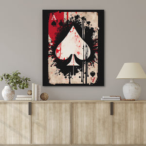 Dripping Ace of Spades - Luxury Wall Art