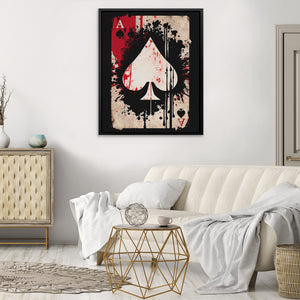 Dripping Ace of Spades - Luxury Wall Art