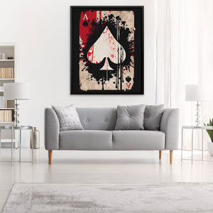 Dripping Ace of Spades - Luxury Wall Art