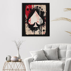 Dripping Ace of Spades - Luxury Wall Art