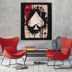 Dripping Ace of Spades - Luxury Wall Art