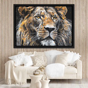 Dripping Gold Lion - Luxury Wall Art