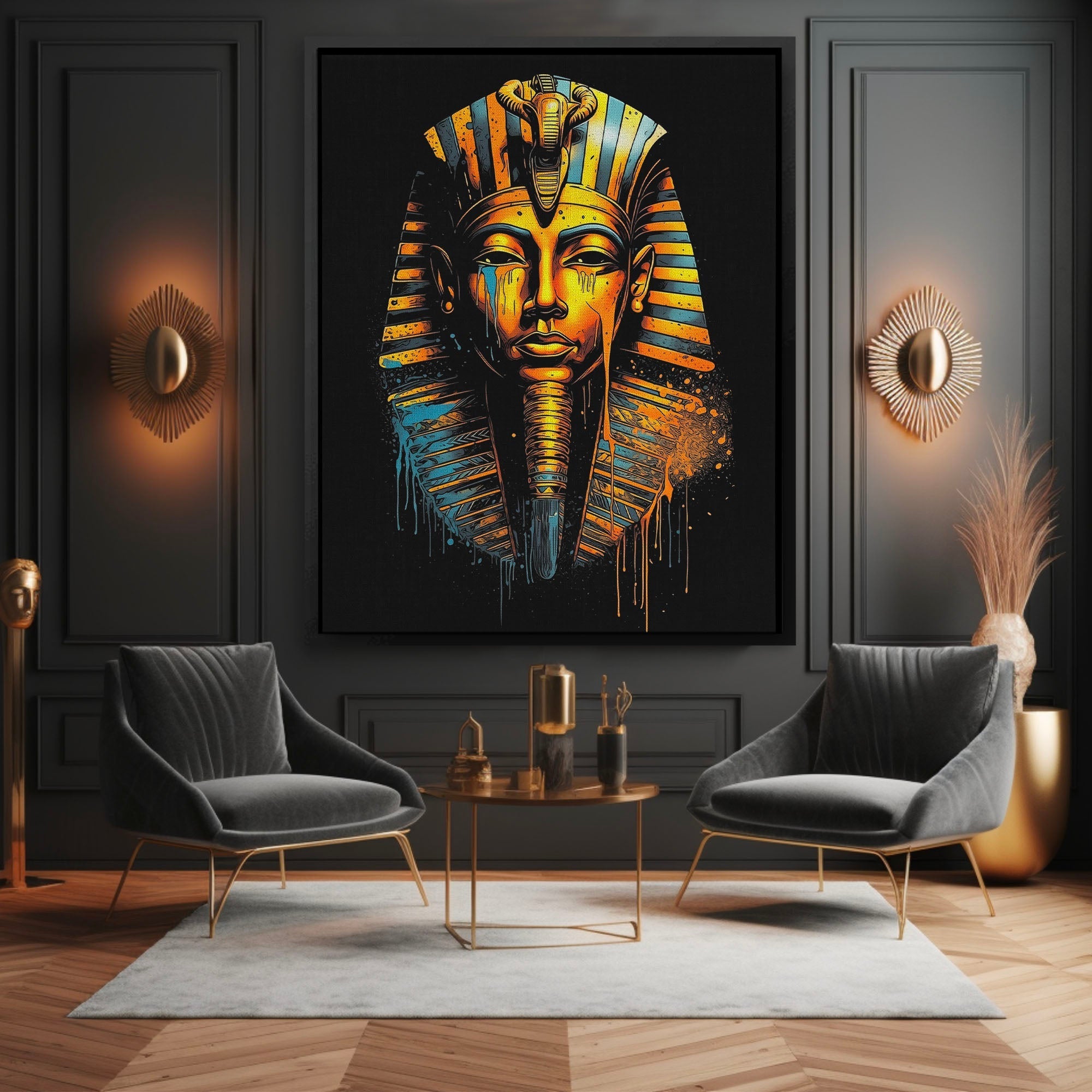 Dripping Pharaoh - Luxury Wall Art