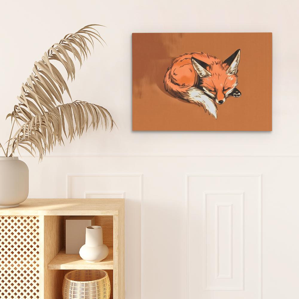 Drowsy Fox - Luxury Wall Art