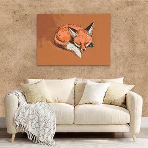 Drowsy Fox - Luxury Wall Art