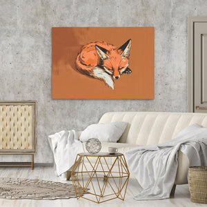 Drowsy Fox - Luxury Wall Art