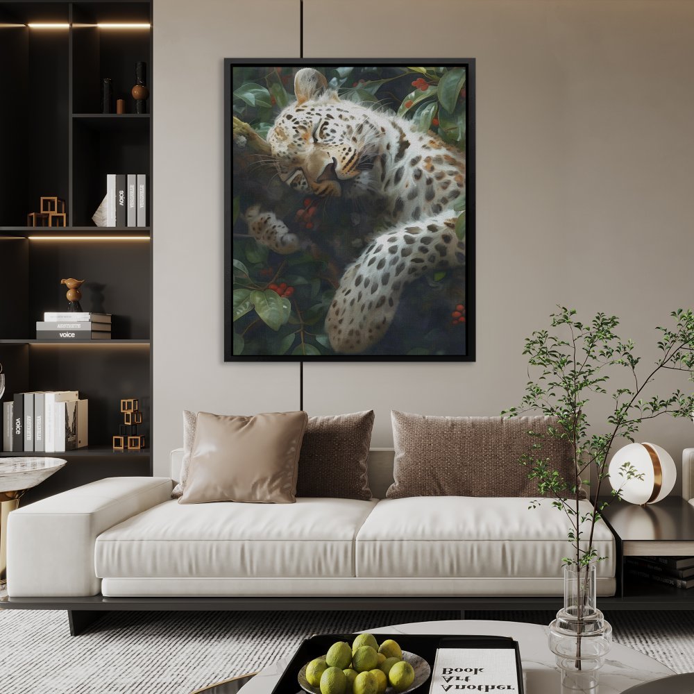 Drowsy Leopard - Luxury Wall Art
