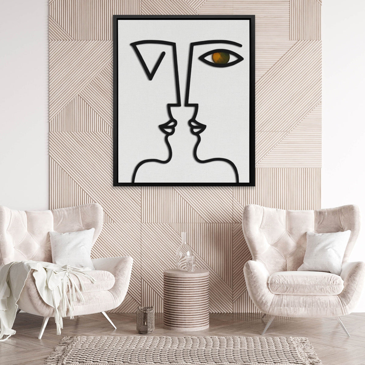 Dual Face Line - Luxury Wall Art