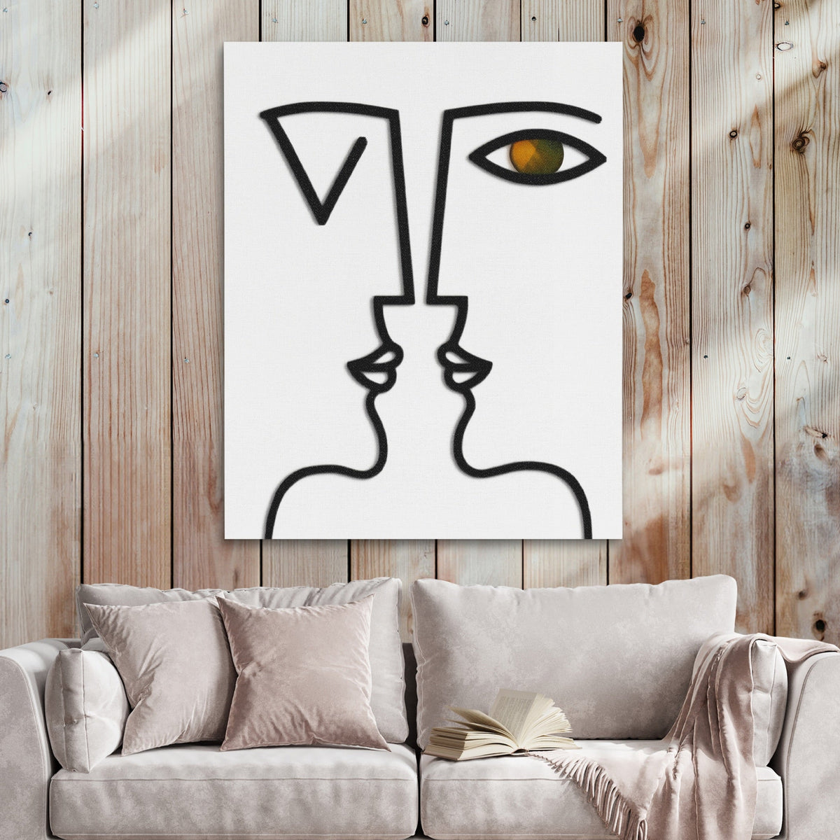Dual Face Line - Luxury Wall Art