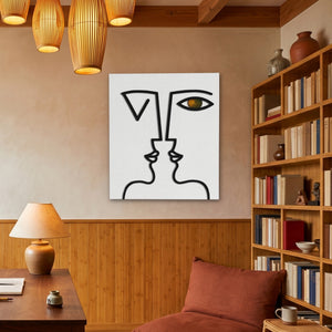 Dual Face Line - Luxury Wall Art