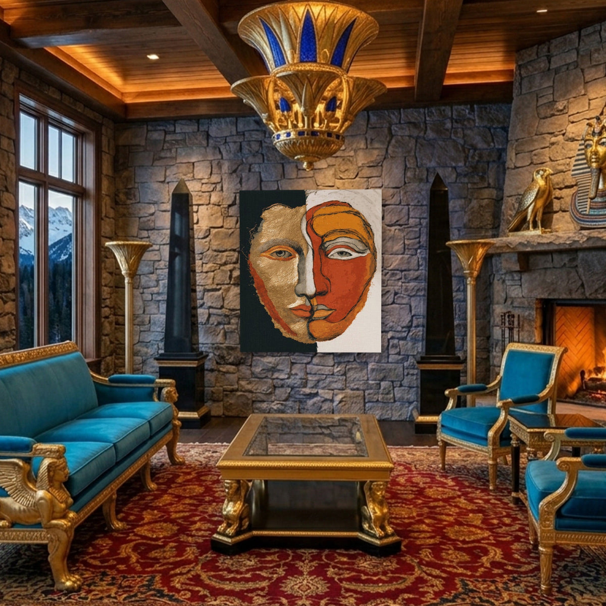 Dual Mind Portrait - Luxury Wall Art