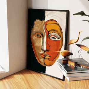 Dual Mind Portrait - Luxury Wall Art