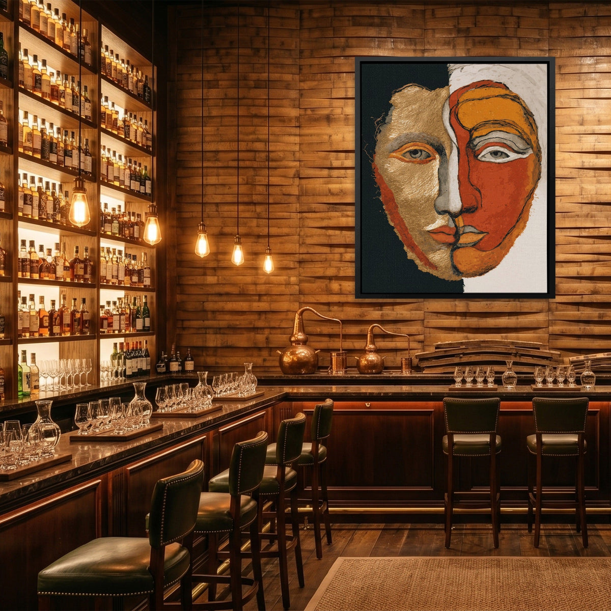Dual Mind Portrait - Luxury Wall Art