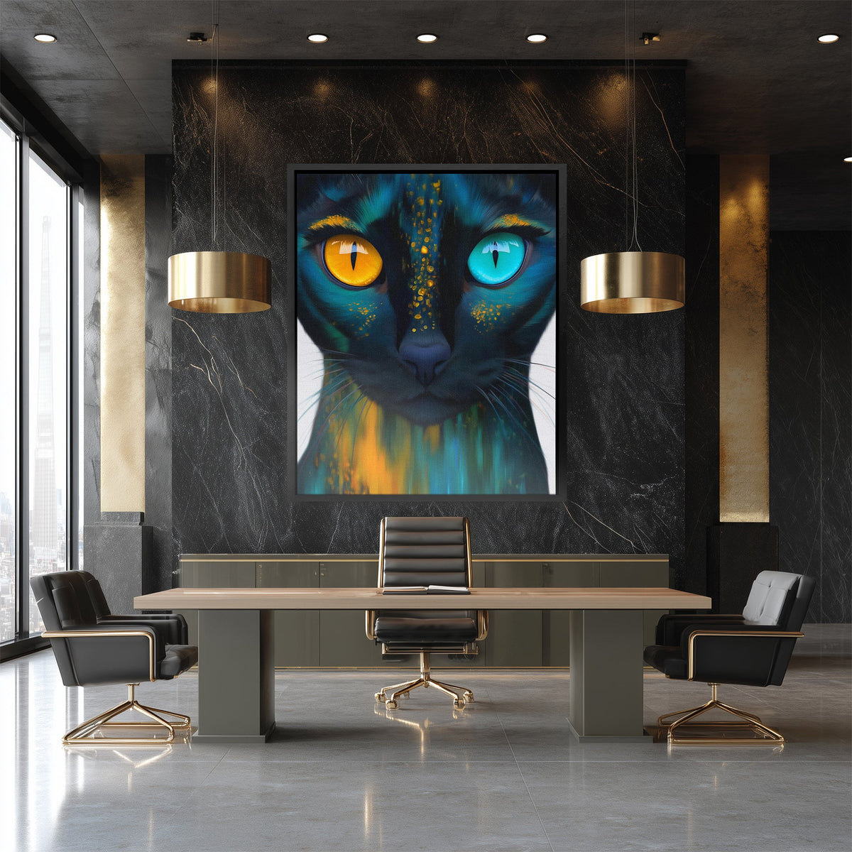 Dual Soul Cat - Luxury Wall Art