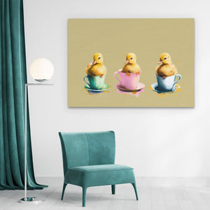 Ducklings Cups - Luxury Wall Art