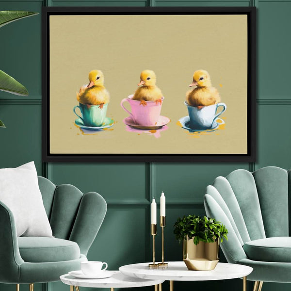 Ducklings Cups in a room