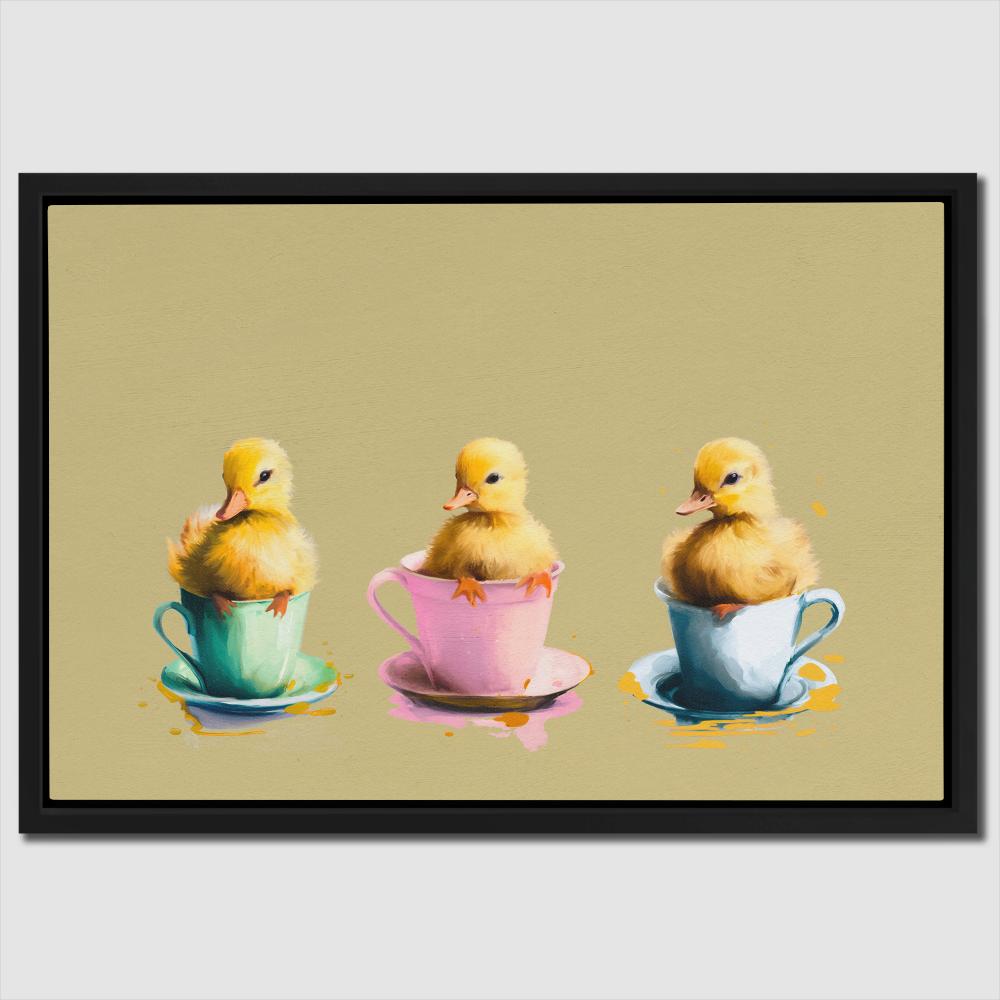 Ducklings Cups - Luxury Wall Art