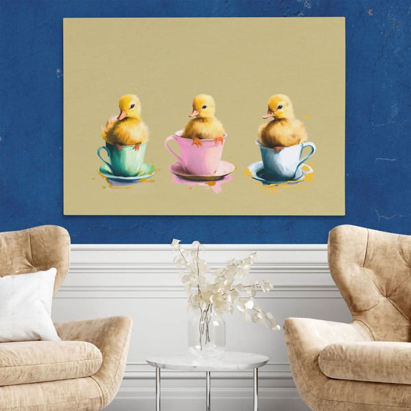 Ducklings Cups in a room