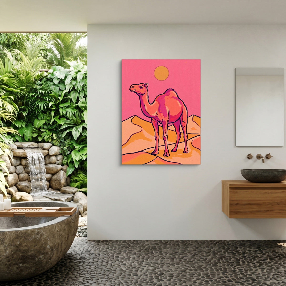 Dune Camel Dawn - Luxury Wall Art