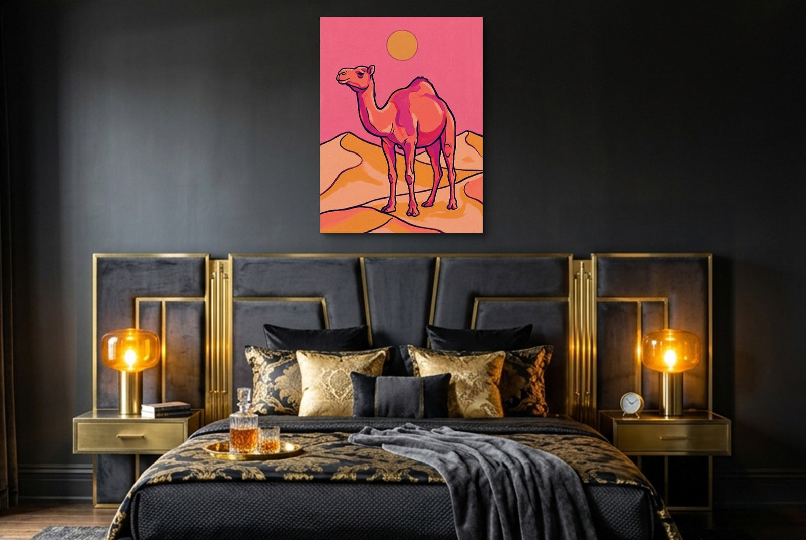 Dune Camel Dawn - Luxury Wall Art