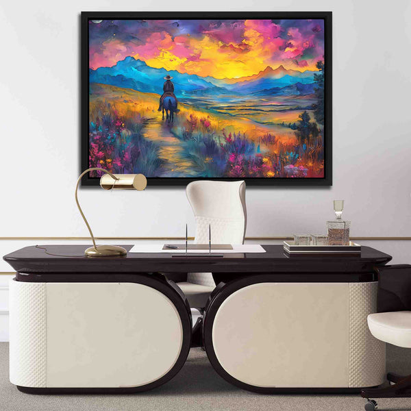 Dusk Mountain in a room