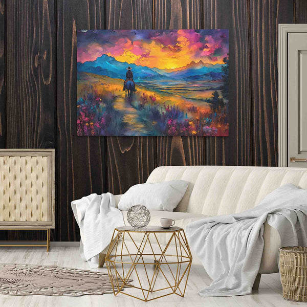 Dusk Mountain in a room