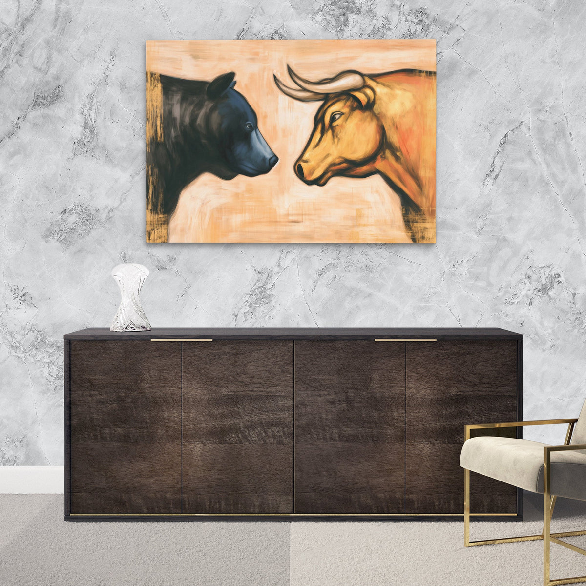 Dusk on Wall Street - Luxury Wall Art