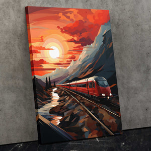 Dusk Railroad - Luxury Wall Art