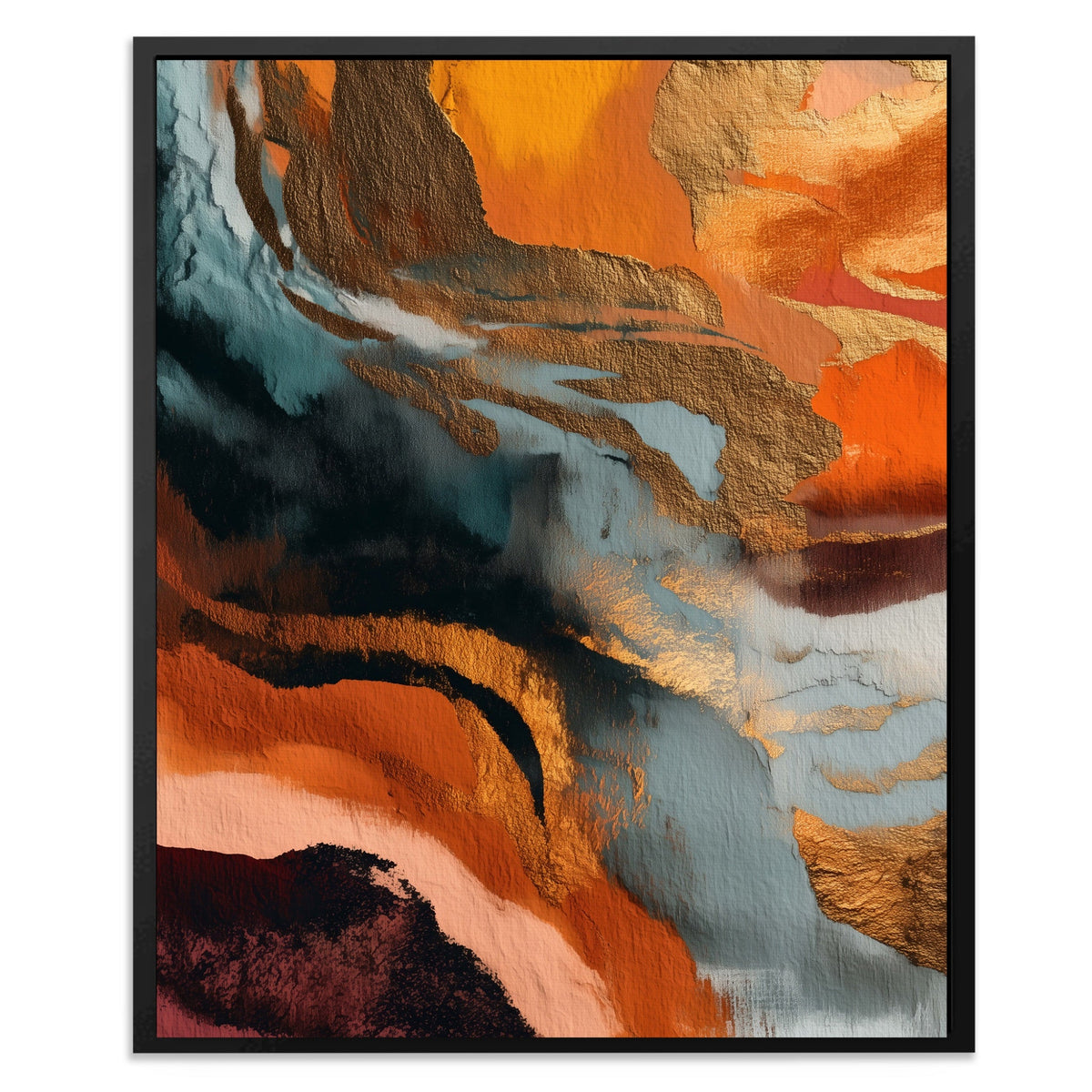 Dynamic Ink Wash - Luxury Wall Art