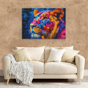 Dynamic Lioness - Luxury Wall Art