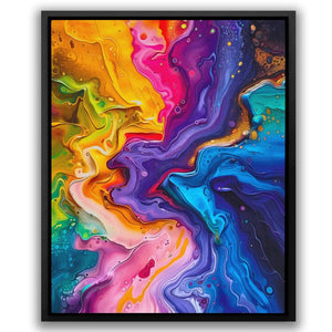 a painting of a colorful fluid fluid fluid fluid fluid fluid fluid fluid fluid fluid fluid