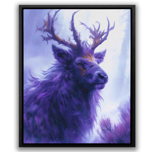 a painting of a horned animal with horns