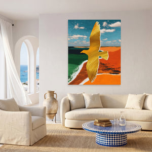 Eagle Geometric Coast - Luxury Wall Art