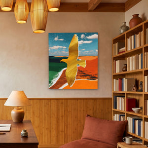 Eagle Geometric Coast - Luxury Wall Art