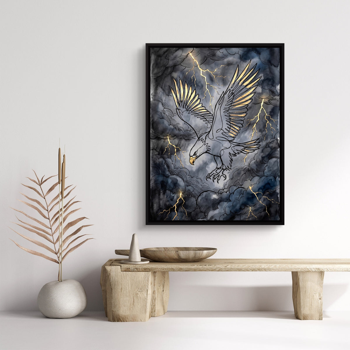 Eagle Golden Storm — eagle golden storm sq bench rock 1port framed black